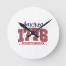 Recherche de drapeau américain vintage horloges Juillet