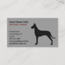 Recherche de le danois cartes visite Great dane