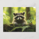 Recherche de ratons laveurs cartes postales Forêt