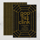 Zoek naar pop fizz clink uitnodigingen Zwart