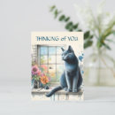 Recherche de chat bleu cartes postales Mignon