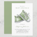 Recherche de vert de chaussure invitations Aquarelle