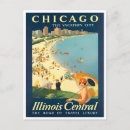 Recherche de vintage chicago cartes postales Illustration