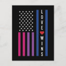 Recherche de drapeau bisexuel cartes postales Queer