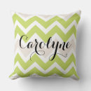Recherche de motif de chevron coussins Vert