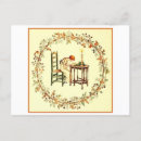 Recherche de lecture de fille cartes postales Vintage