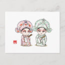 Recherche de caractère chinois cartes postales Chine