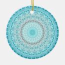 Recherche de mandala bleu ornements Noël