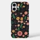 Recherche de modèle foncé de iphone coques Floral