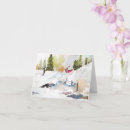 Recherche de paysage noël cartes Aquarelle