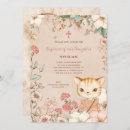 Recherche de fille baptême invitations Vintage