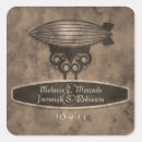 Recherche de dirigeable autocollants Steampunk