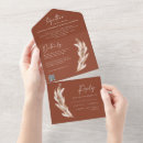 Recherche de pampas mariage invitations Terre cuite