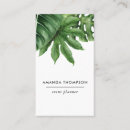 Recherche de tropical feuillage cartes visite Aquarelle