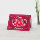 Recherche de quarantième mariage anniversaire cartes Rouge