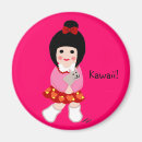 Recherche de poupées japonaises magnets Kimono