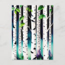 Recherche de arbre peuplier cartes postales Aquarelle