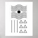 Recherche de formes géométriques posters Noir