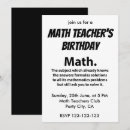 Recherche de mathématiques invitations Enseignant