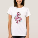 Zoek naar muziek dames tshirts Sleutel