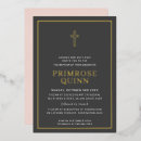 Recherche de rose de bébé baptême invitations Religieux