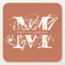 Recherche de terre cuite dessous de verres Monogramme