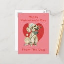 Recherche de chiens de coeur cartes postales Caniche