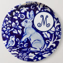 Recherche de lapin bleu badges Floral