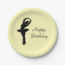 Recherche de ballerine assiettes en papier Joyeux anniversaire