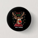 Zoek naar grappige kerstmis buttons Rendier