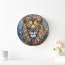 Recherche de signe zodiaque horloges Lion