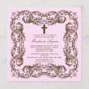 Recherche de vintage baptême invitations Rose