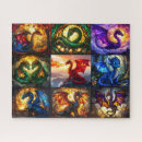 Zoek naar draken puzzels Mythisch