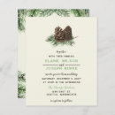 Recherche de pine cone mariage invitations Forêt
