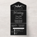 Recherche de joint de mariage invitations Noir et blanc