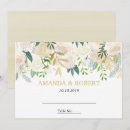 Recherche de table mariage invitations Vert et blanc