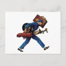 Recherche de bagage de voyage cartes postales Rétro