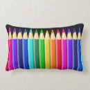 Recherche de crayon de couleur coussins Arc en ciel