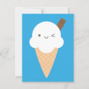 Recherche de glace kawaii cartes postales Été