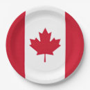 Recherche de canadien assiettes en papier Rouge