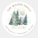 Recherche de forêt magique autocollants Aquarelle