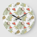 Recherche de noix de coco horloges Aquarelle