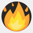 Recherche de flamme du feu autocollants Brûlure