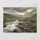 Recherche de montagnes cascade cartes postales Île