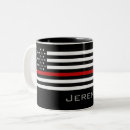 Recherche de drapeau rouge tasses Ligne rouge mince
