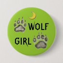 Recherche de lune de loup badges Animaux