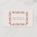Recherche de tendresse cartes visite Rose tendre