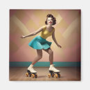 Recherche de patinage de rouleau magnets Rétro