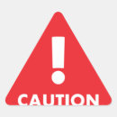 Recherche de triangle rouge autocollants Prudence