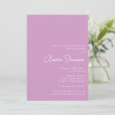 Recherche de lavande invitations Minimaliste